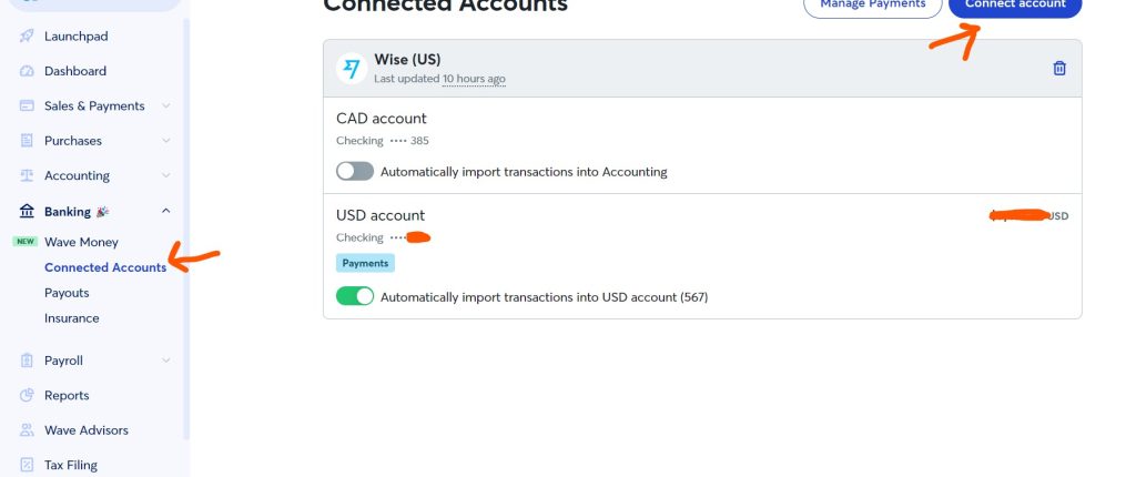 Wave ile ucretsiz on muhasebe connect account Wave ile Ücretsiz Ön Muhasebenizi Tutun